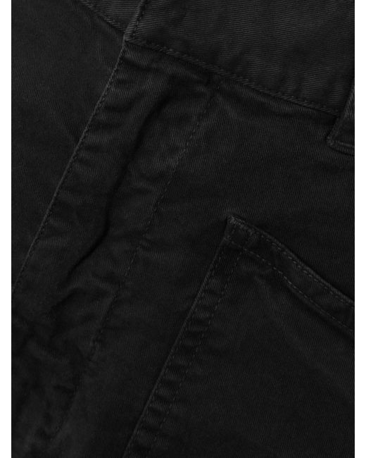 Nili Lotan Black Shon Barrel-Hose Aus Twill Aus Einer Baumwollmischung