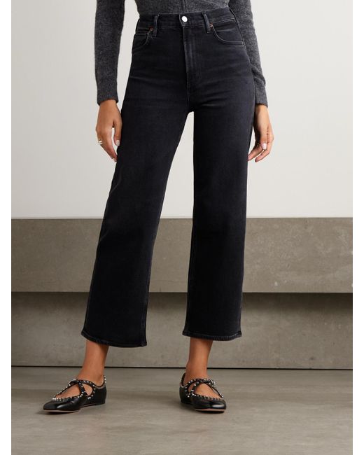 Agolde Blue Ren High-Rise Wide-Leg Jeans