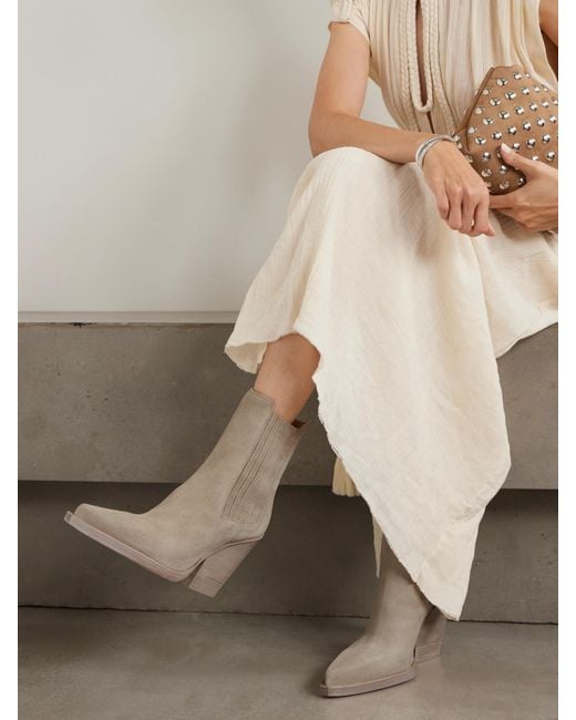 Paris Texas Brown Dallas 100 Suede Ankle Boots