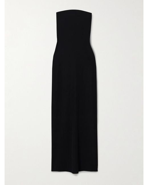 Commando Black Trägerloses Maxikleid Aus Stretch-Jersey