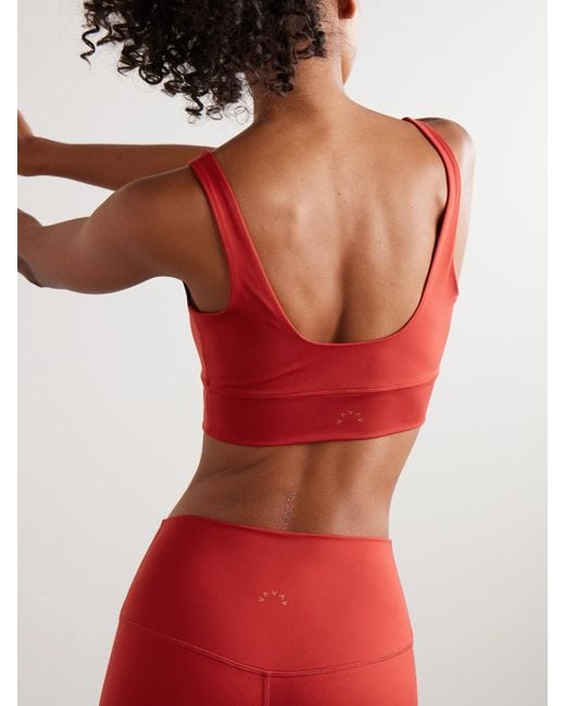 Varley Red Cori Sport-Bh Aus Freesoft-Jersey