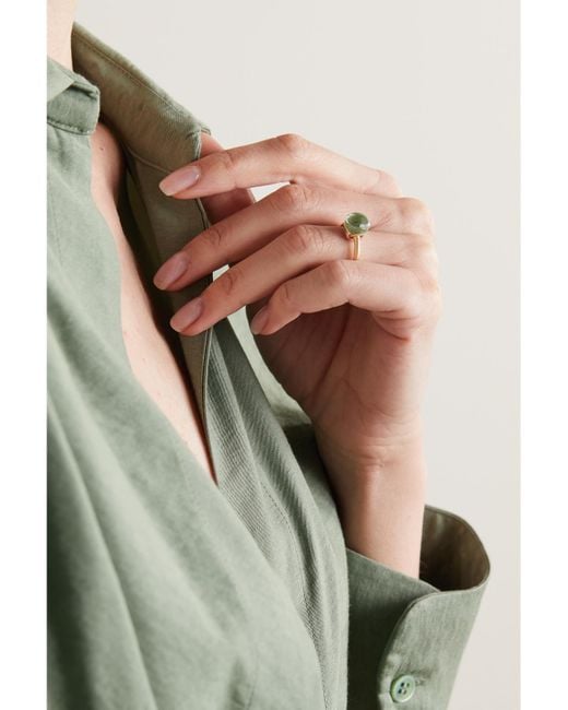 Pomellato Metallic Nudo Petit 18-Karat Rose Prasiolite Ring