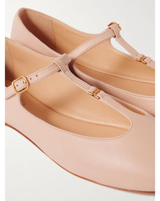 Chloé Pink Marcie Ballerinas Aus Leder Mit Verzierung