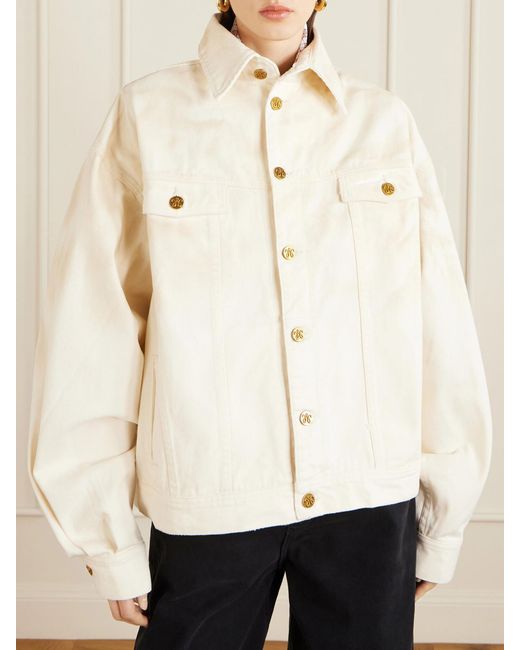Willy Chavarria Natural Chachi Denim Jacket