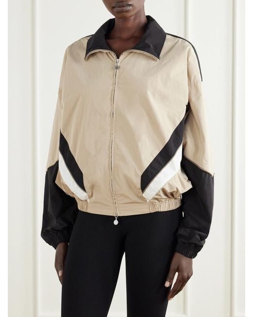 Stella McCartney Natural Paneled Shell Jacket