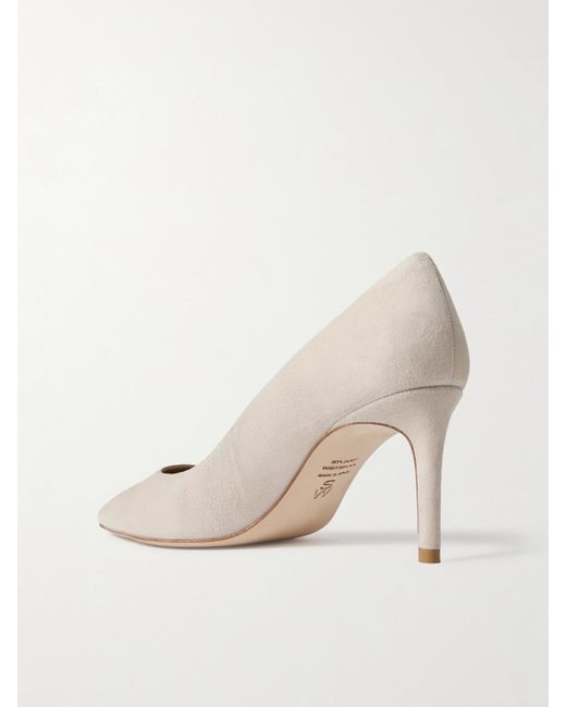 Stuart Weitzman Natural Stuart Pumps Aus Veloursleder