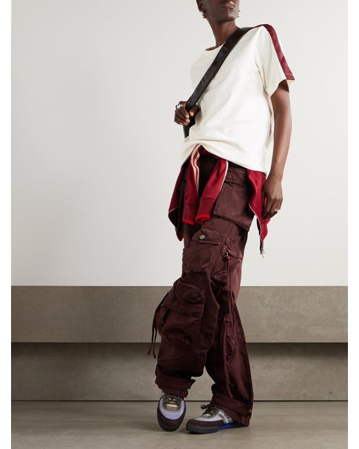 Adidas Originals White Wales Bonner Embroidered Webbing-Trimmed Organic Cotton-Jersey T-Shirt