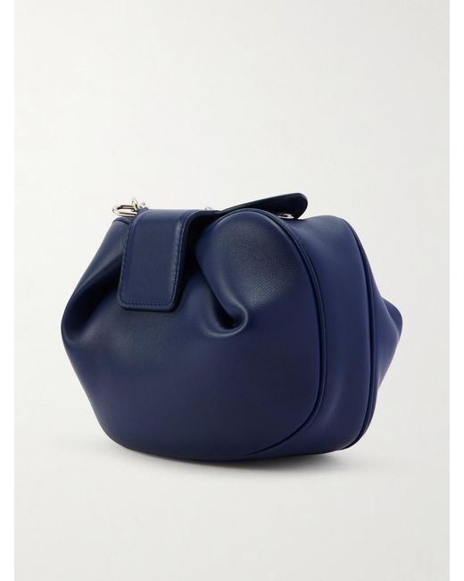 Gabriela Hearst Blue Soft Demi Leather Clutch