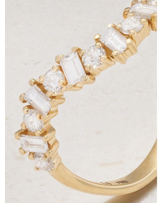 Ileana Makri Natural Wave 18-Karat Diamond Ring