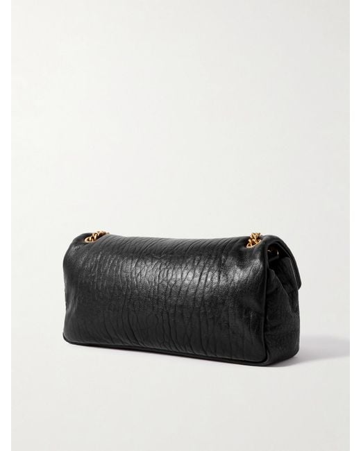 Saint Laurent Black Calypso Medium Padded Leather Shoulder Bag