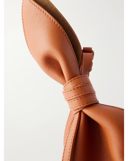 Loewe Brown Scarf Medium Knotted Leather Shoulder Bag