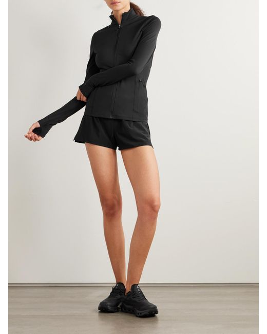 On Shoes Black Zendaya Gloria Shorts Aus Stretch-Mesh