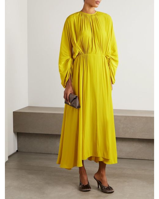 lanvin maxi dress Lanvin - Long Dress in Plumetis Silk For Women - White/ivory