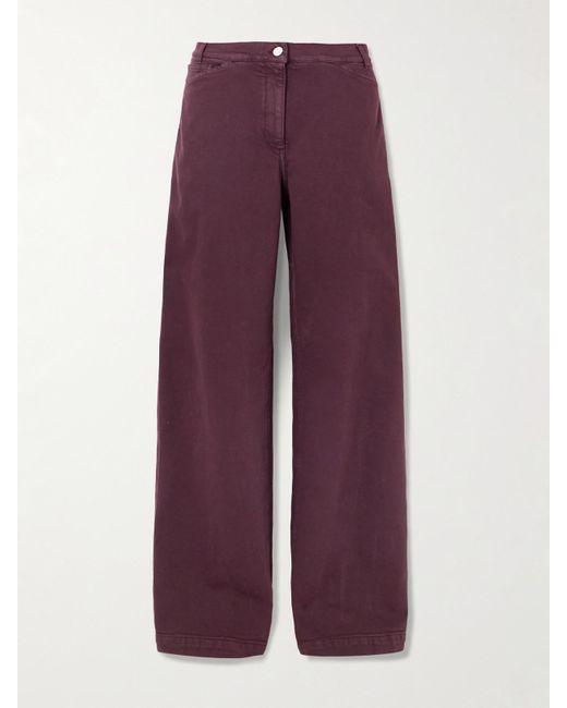 Another Tomorrow Purple Jeans Mit Weitem Bein Aus Bio-Denim