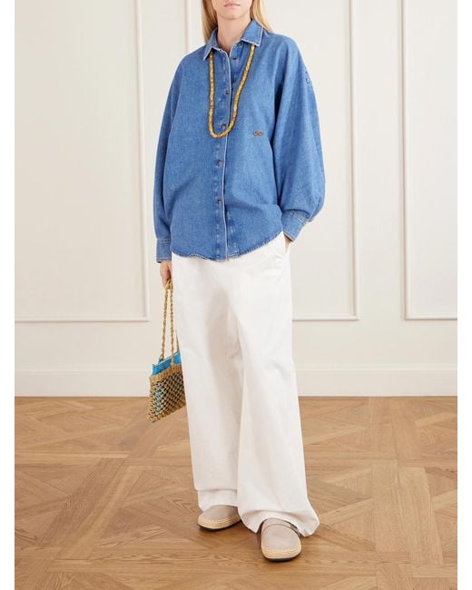 Tory Burch White Mellow Suede Mules