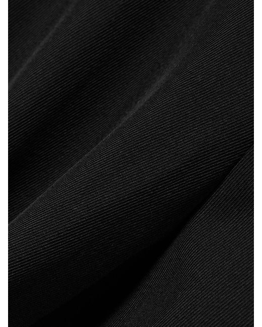 Totême Blue Pleated Twill Straight-Leg Pants