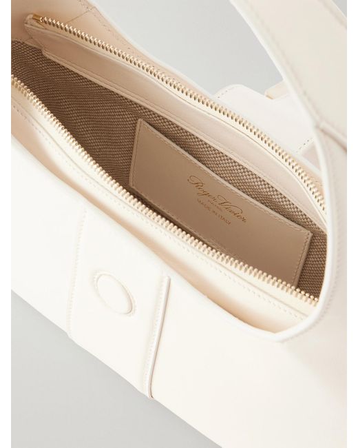 Roger Vivier Natural Belle Vivier Mini Leather Shoulder Bag