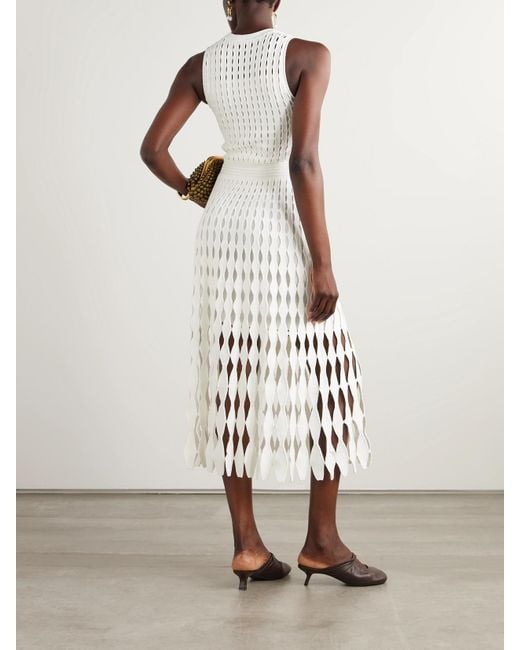 Jonathan Simkhai White Zyla Cutout Jersey Midi Dress