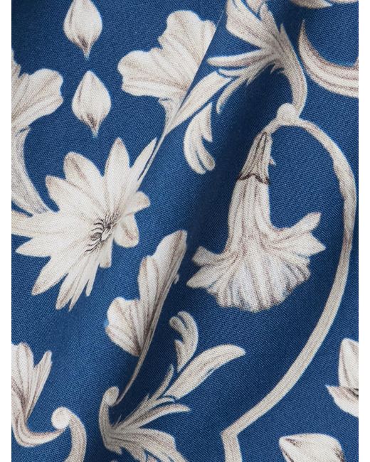 Mini-Robe En Coton À Imprimé Fleuri Lima Ribbons Agua Bendita en coloris Blue