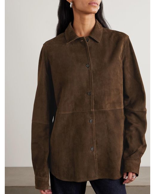 Totême  Brown Suede Jacket