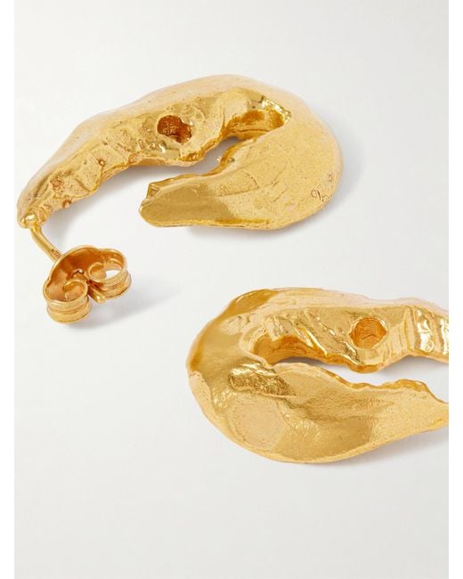 Alighieri Metallic The Gilded Crustacean Recycled-Plated Hoop Earrings