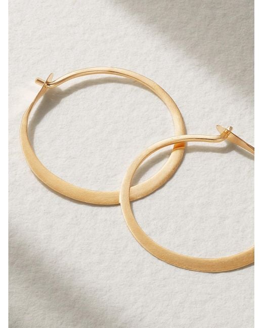 Melissa Joy Manning Metallic 14-Karat Hoop Earrings