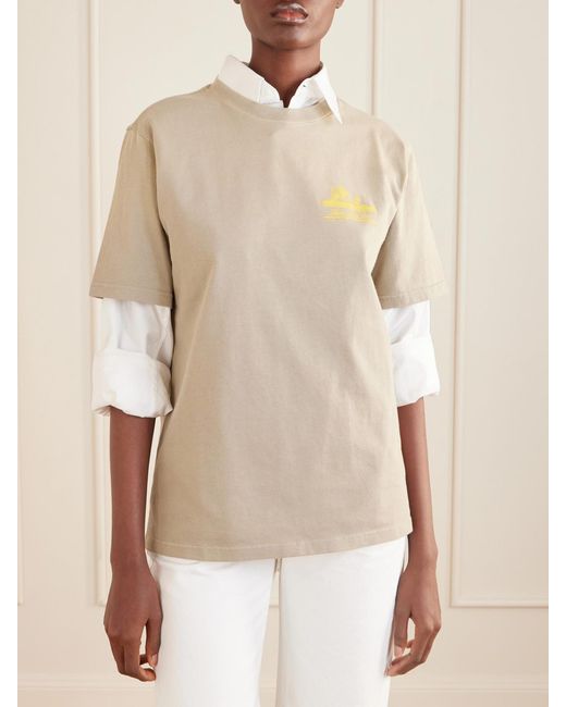 Aimé Leon Dore Natural Printed Cotton T-Shirt