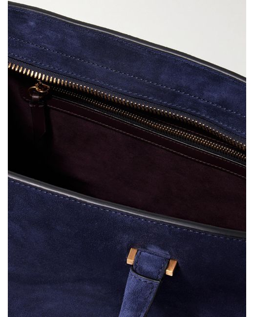 Metier Blue Private Eye Suede Tote
