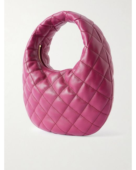Saint Laurent Pink Icarino Matelassé Leather Tote