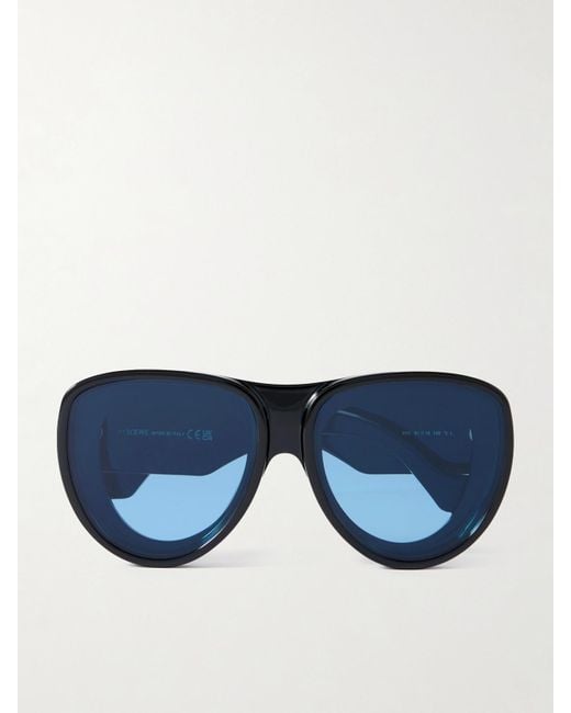 Loewe Blue Ul> <Li>Paula's Ibiza Oversized Aviator-Style Acetate Sunglasses</Li> /Ul