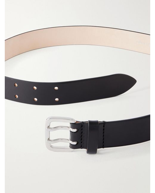 DEHANCHE Black Mini Hutch Leather Belt
