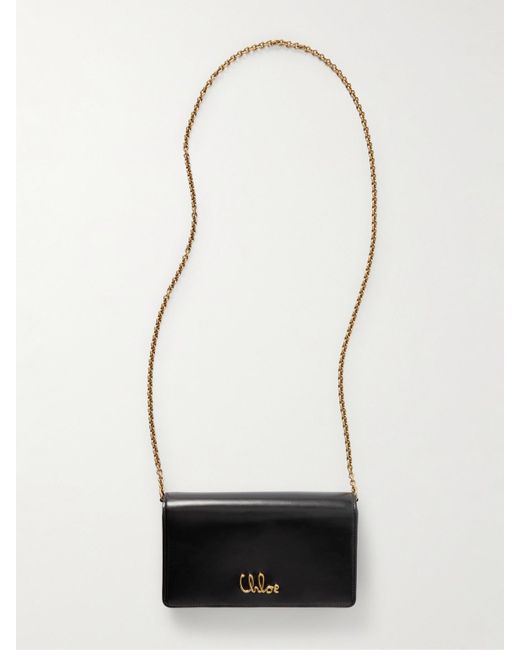 Chloé White Iconic Schultertasche Aus Leder Mit Verzierung