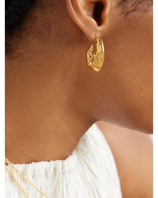 Alighieri Metallic The Gilded Crustacean Recycled-Plated Hoop Earrings