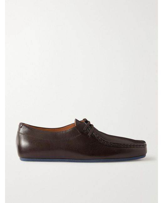 Jil Sander Brown Leather Brogues