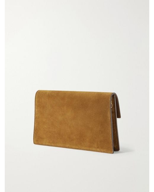 Metier Natural Parallel 22 Small Suede Shoulder Bag