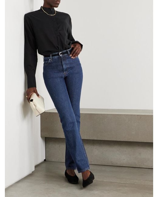 Totême Blue Garderob High-Rise Slim-Fit Organic Jeans