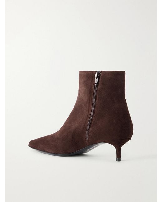 Staud Brown Sebastian Suede Ankle Boots