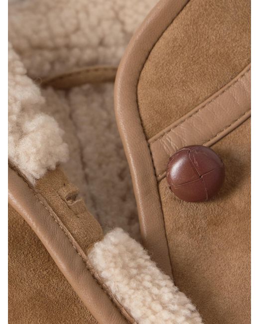 Blazé Milano Brown Tatoosh Jacke Aus Shearling