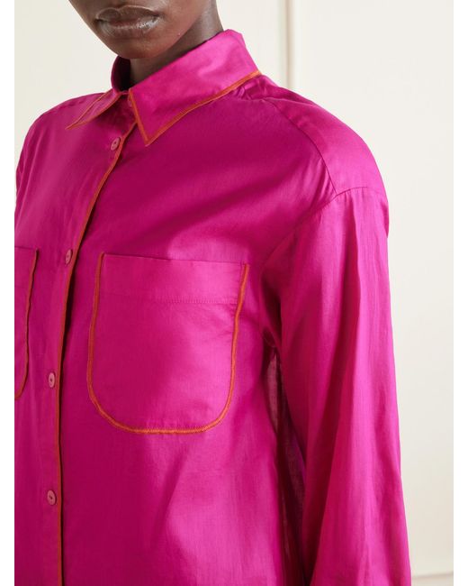Eres Pink Colorama Cotton Shirt