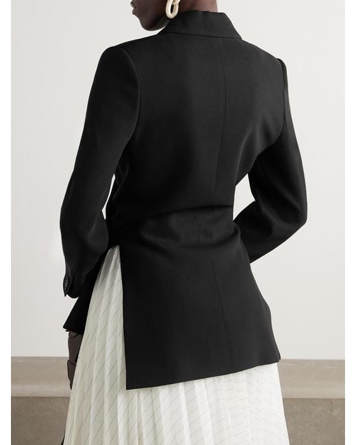 Loewe Black Crepe Wrap Blazer