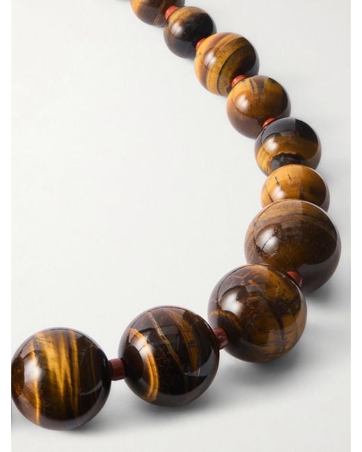 Roxanne Assoulin Brown The Very Big Bead Stone Tiger's Eye Necklace