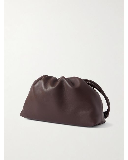 Loewe Brown Flamenco Medium Leather Clutch