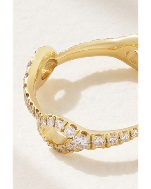 Melissa Kaye Metallic Lola Needle Small 18-Karat Diamond Ring