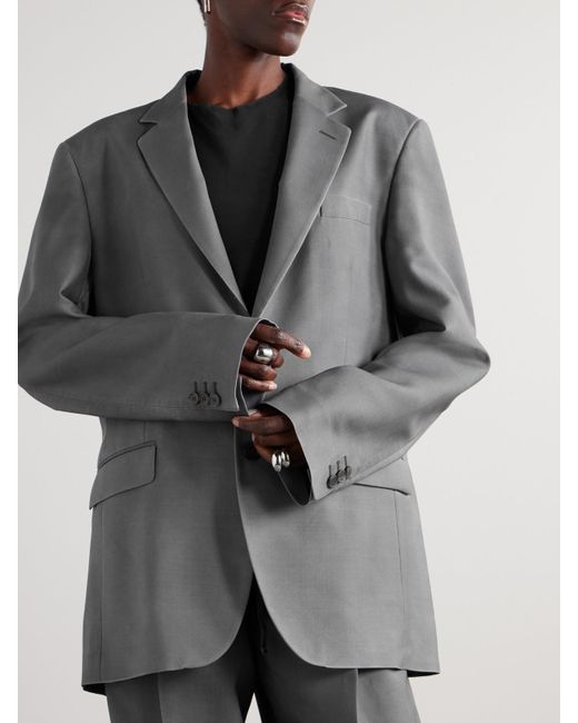 Maison Margiela Oversized Mohair And Wool-Blend Blazer in