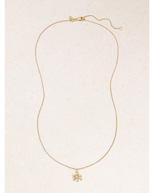 Sydney Evan Natural Small Eye 14-Karat Diamond Necklace