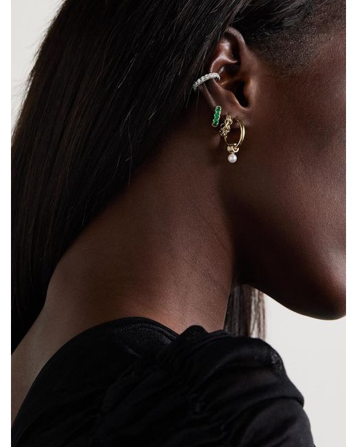 Spinelli Kilcollin Natural Serpens 18-Karat Hoop Earrings