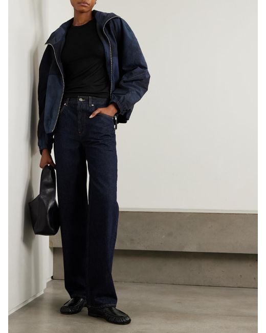ÉTERNE Black Stretch-Modal Jersey T-Shirt