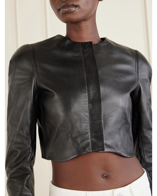 Alaïa Black Leather Biker Jacket