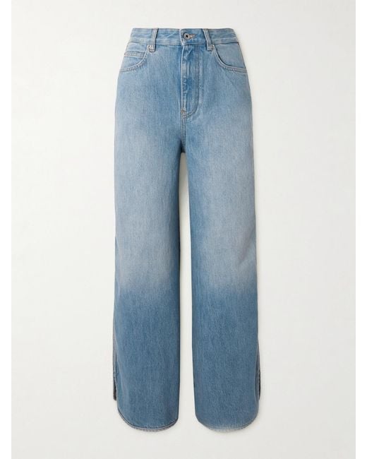 Loewe Blue High-Rise Wide-Leg Jeans