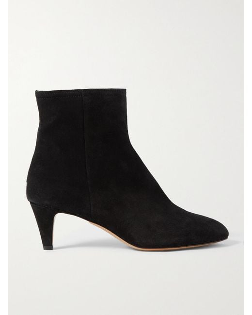 Isabel Marant Black Deone Suede Ankle Boots